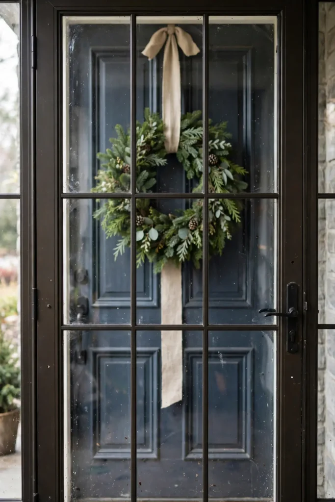 christmas wreath ideas with ribbon