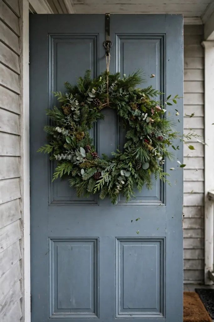 outdoor christmas wreaths for front door