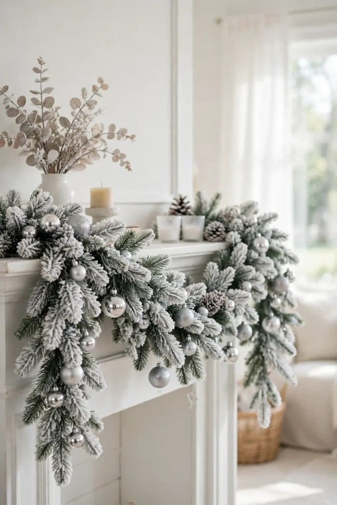 flocked garland