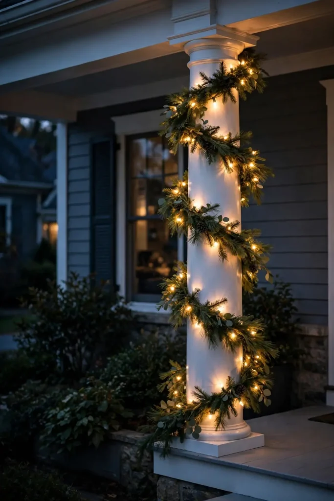 outdoor garland with lights
