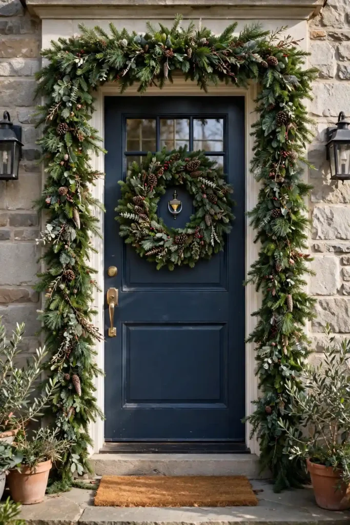 christmas door garland
