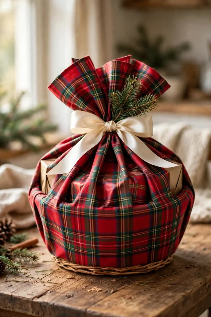 christmas gift basket wrapping ideas
