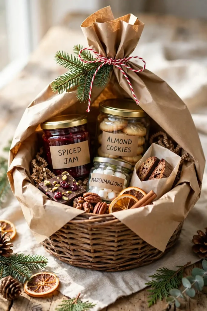 christmas hamper wrapping paper