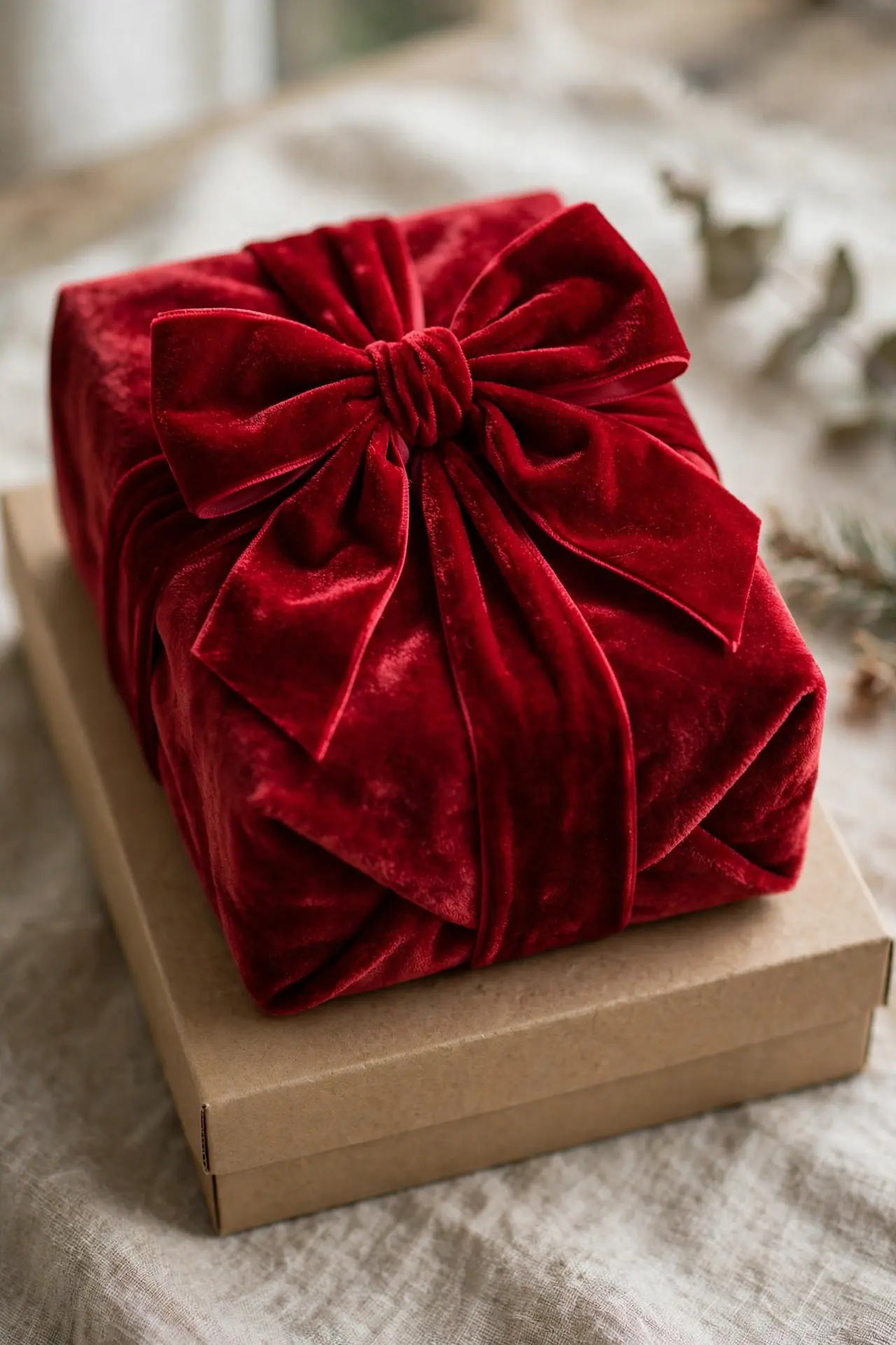 red velvet christmas bows