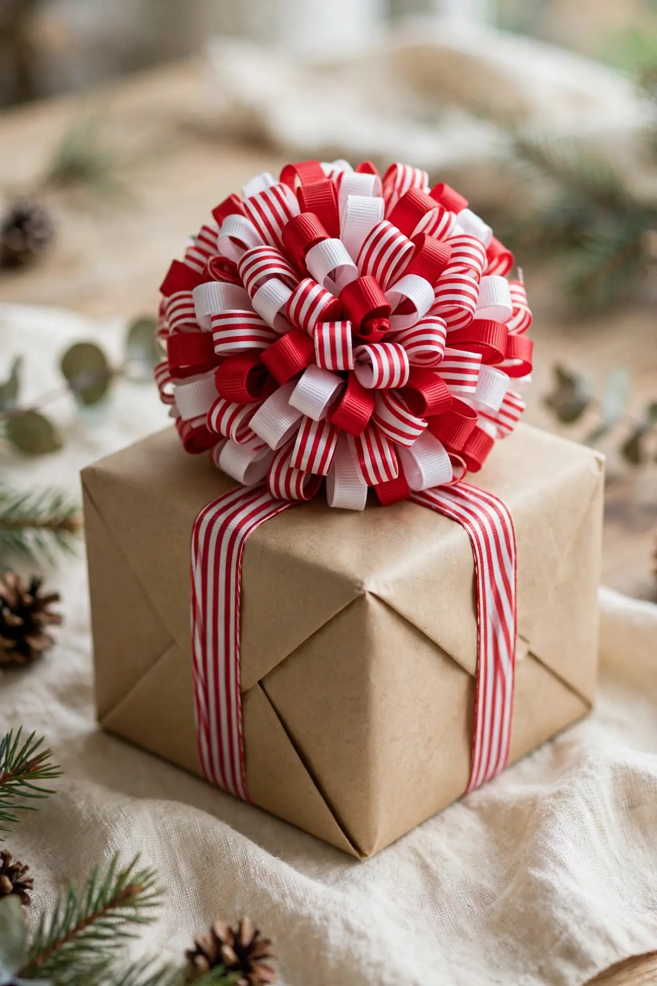 christmas wrapping bows