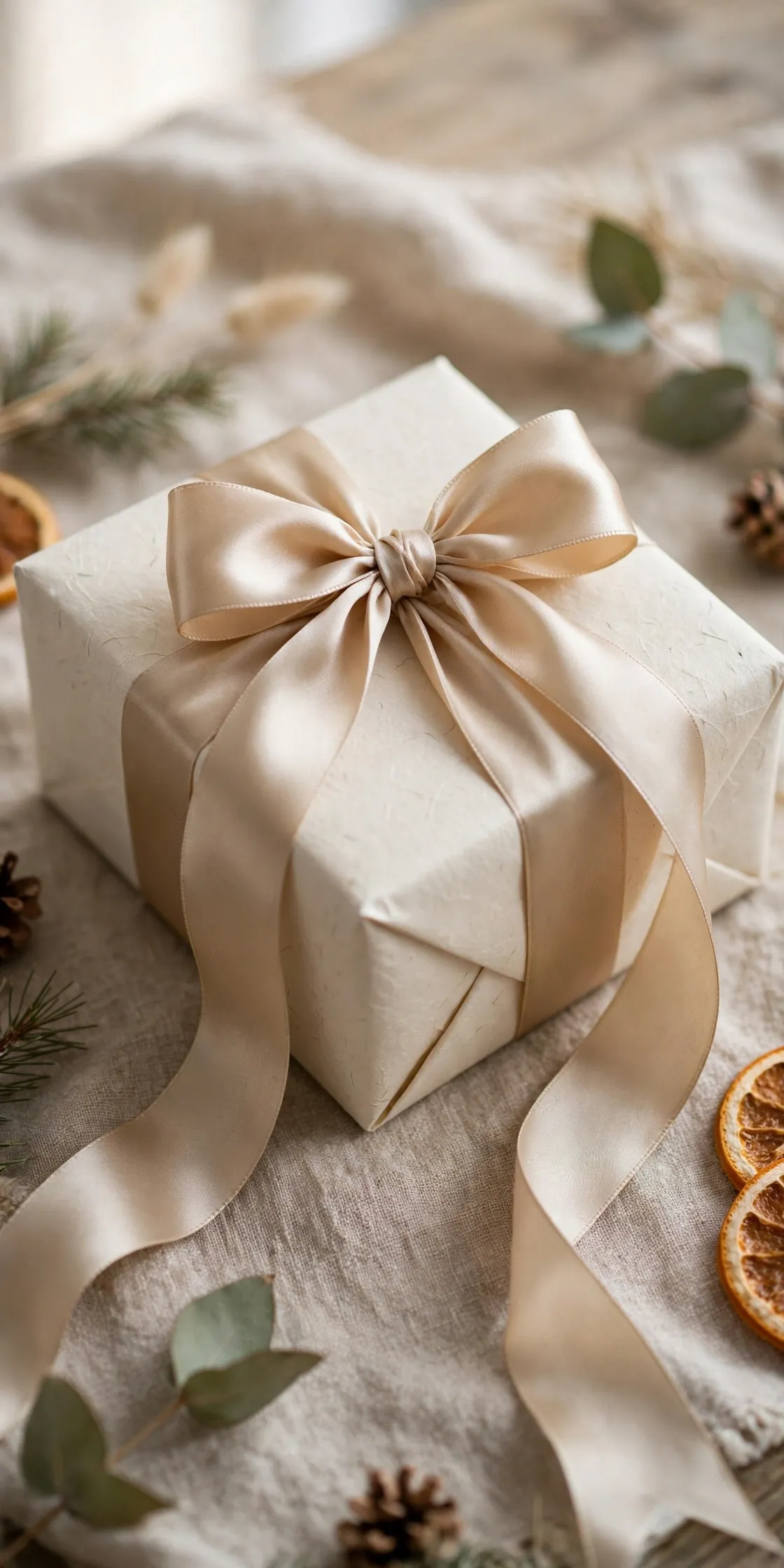 champagne christmas ribbon