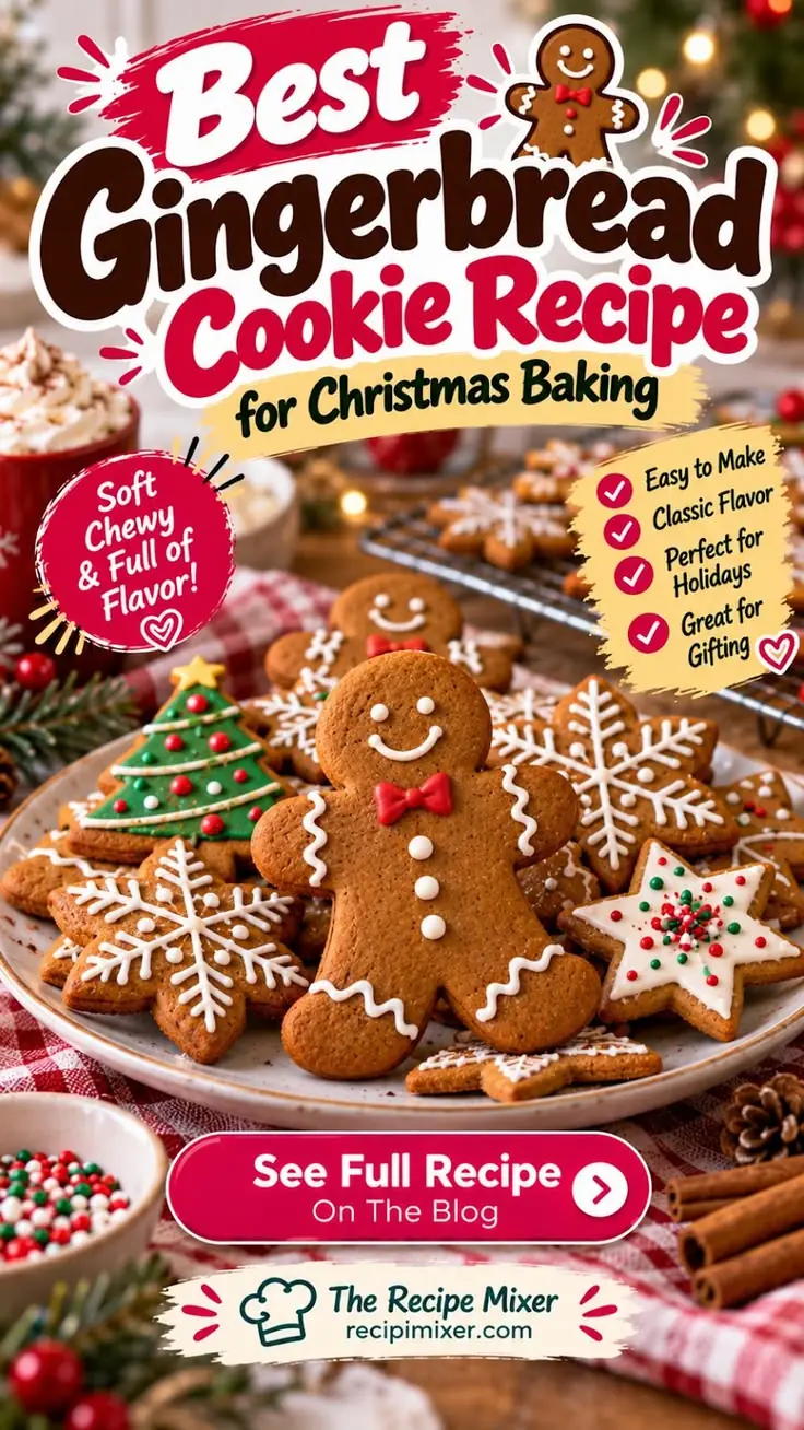 soft chewy gingerbread cookies with crackled sugar tops