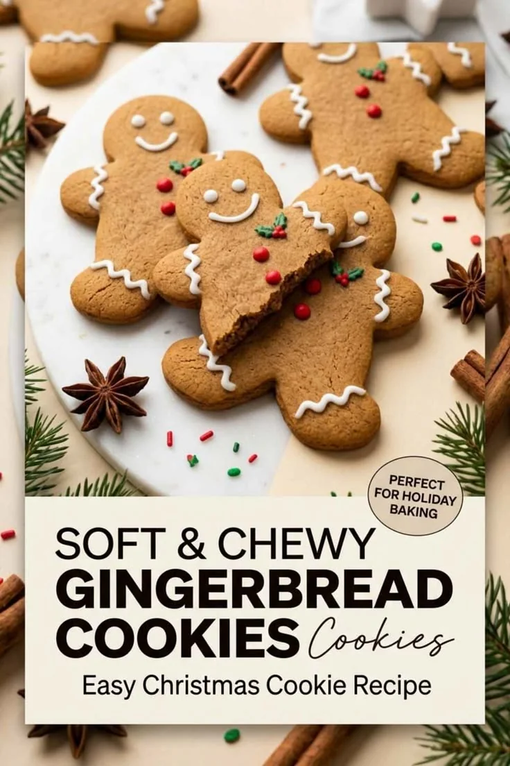 classic gingerbread men cookies decorated with royal icing