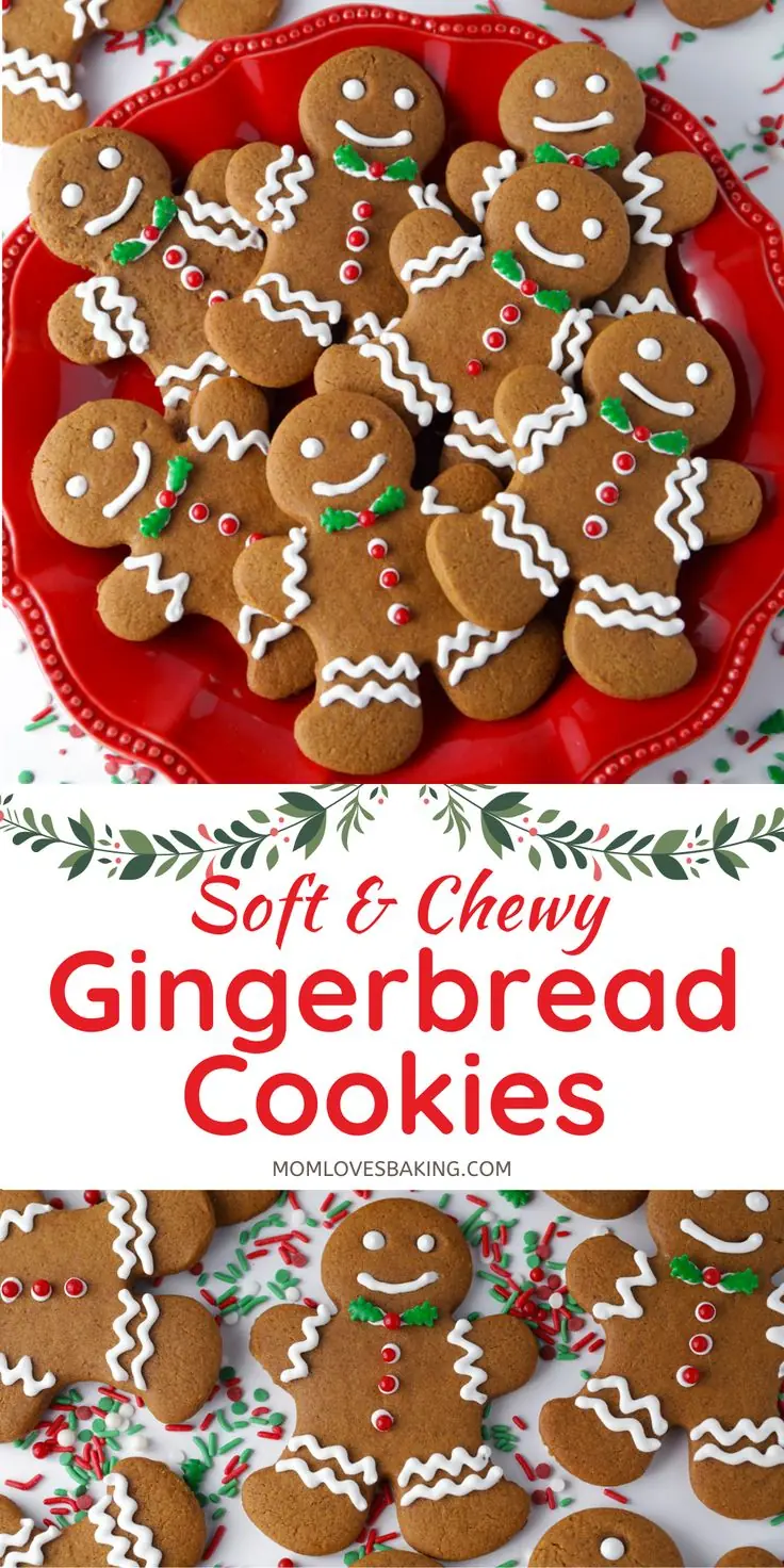 easy no chill gingerbread cookies in christmas cut out shapes