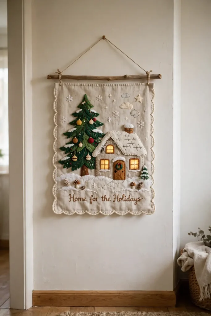 christmas wall hanging handmade