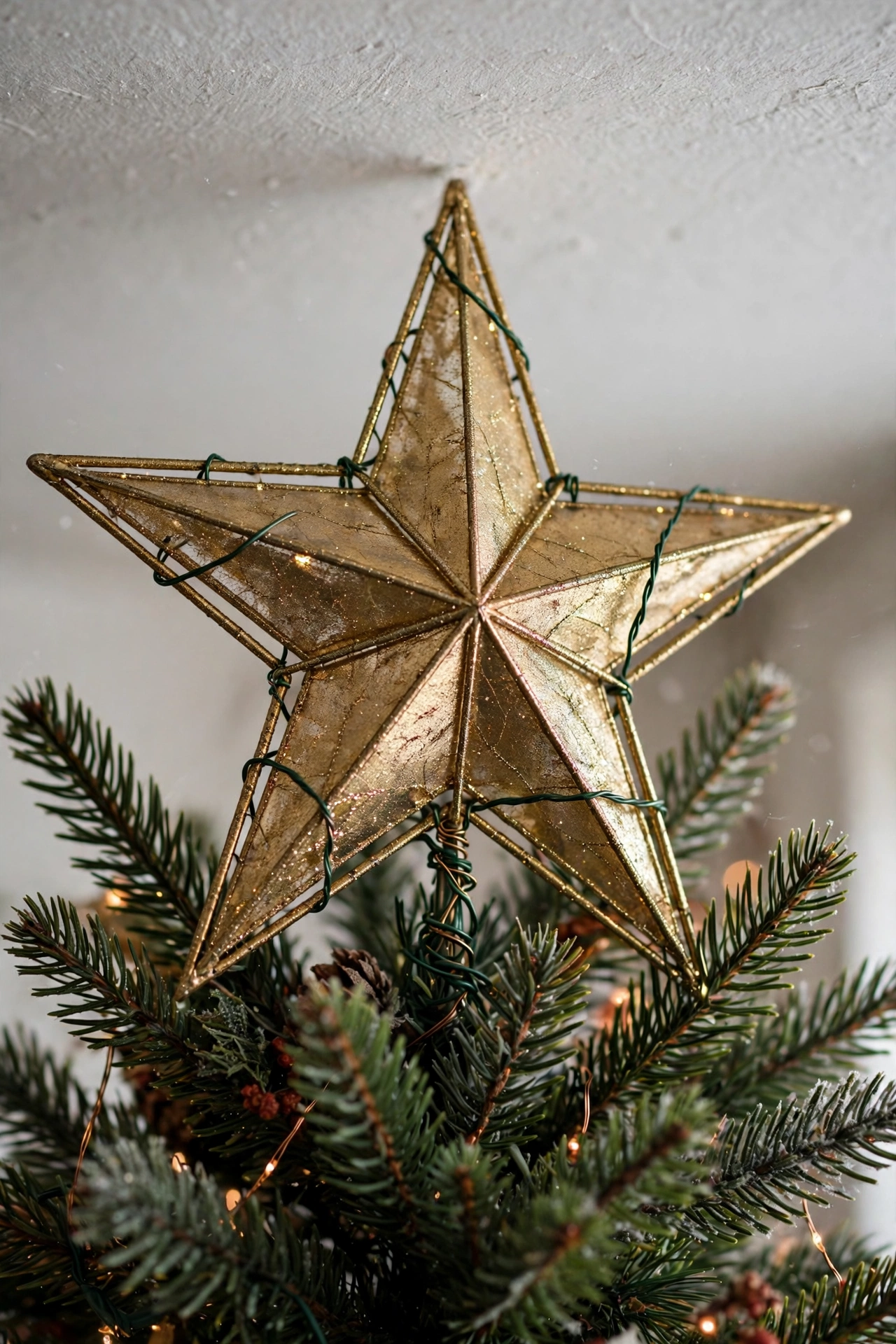 christmas tree topper living room style