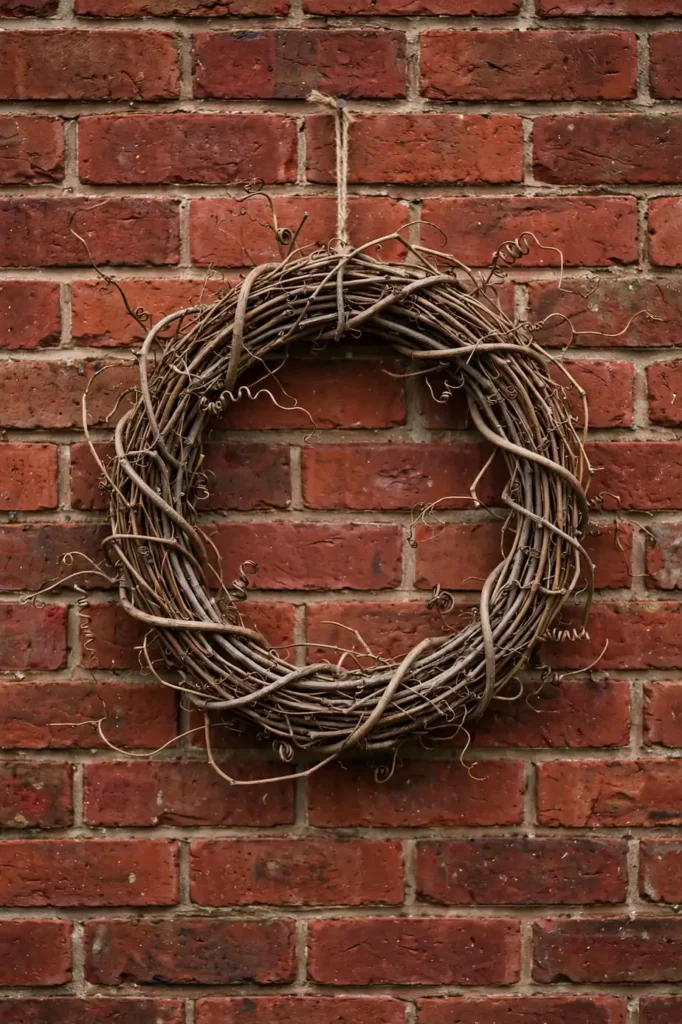 natural twig wreaths grapevine bare