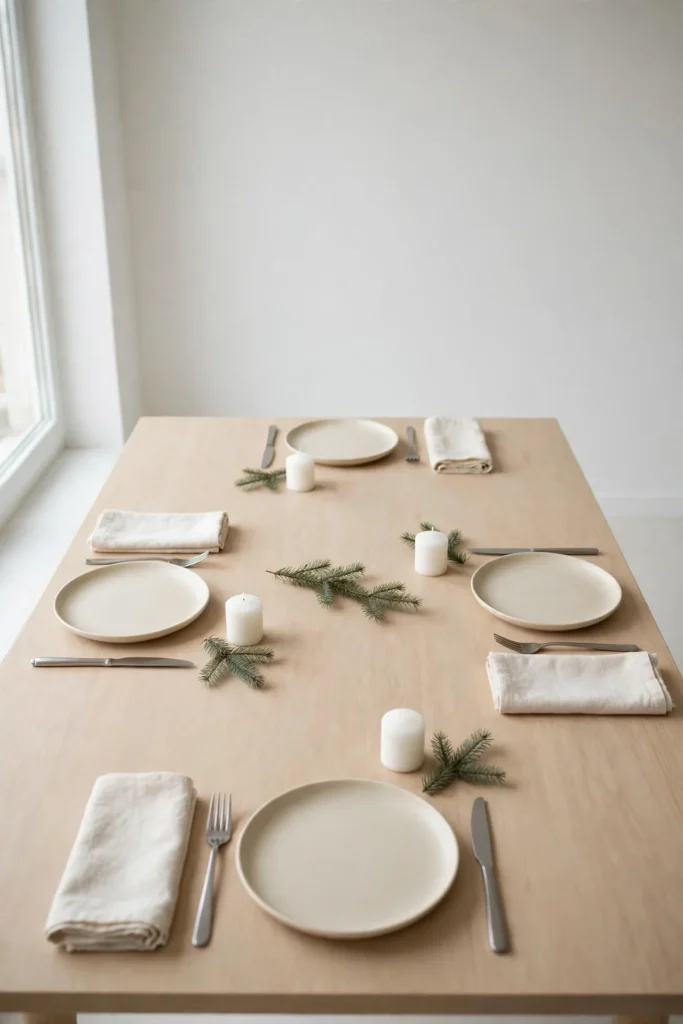 neutral christmas centerpiece