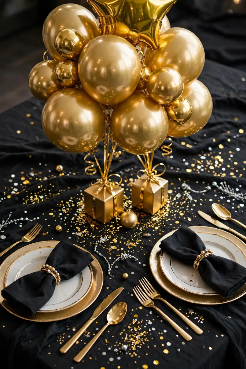 new year table decorations