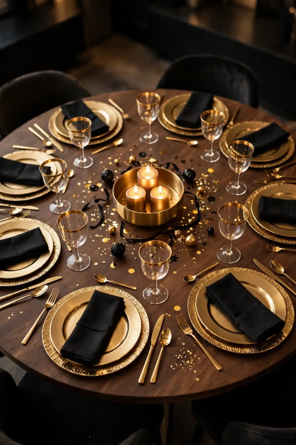 new year dinner table decor