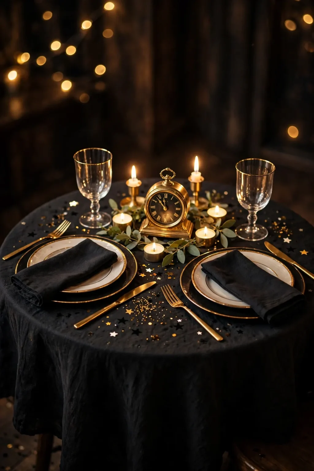 new year's table decor