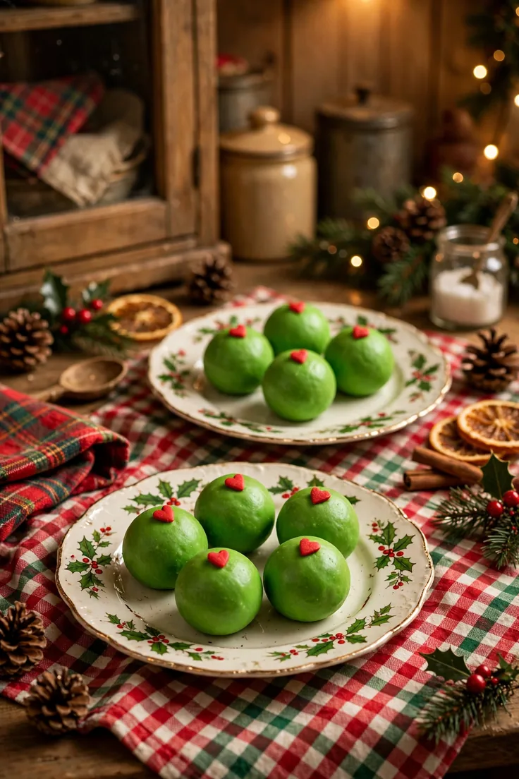 grinch oreo balls