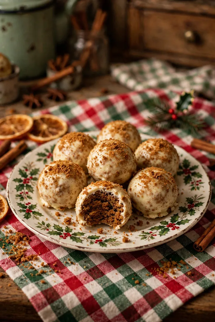 no bake gingerbread cookie balls