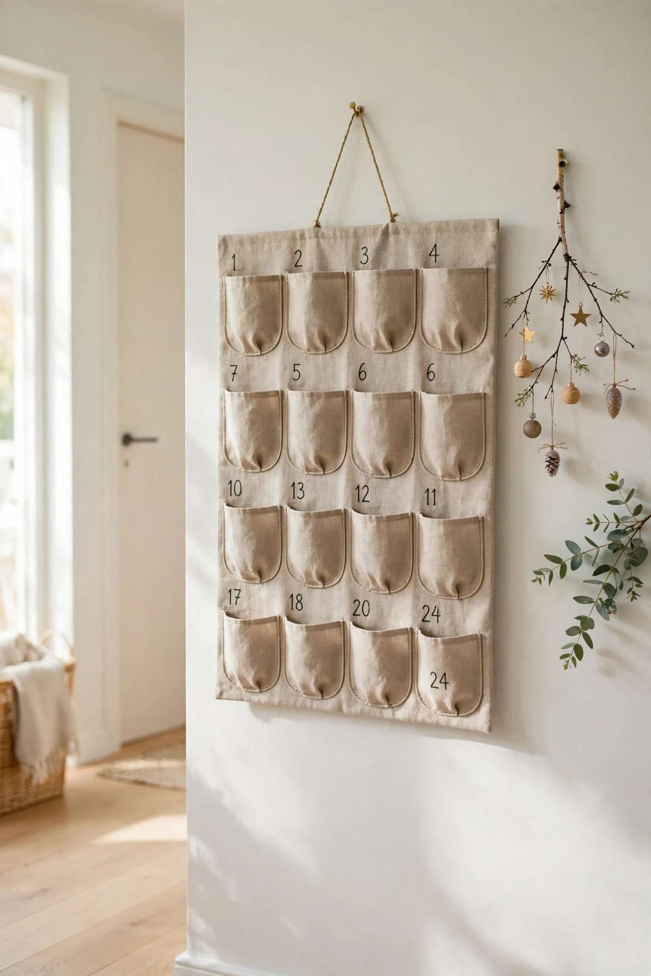 An Advent Calendar Display Wall christmas advent calendar display wall
