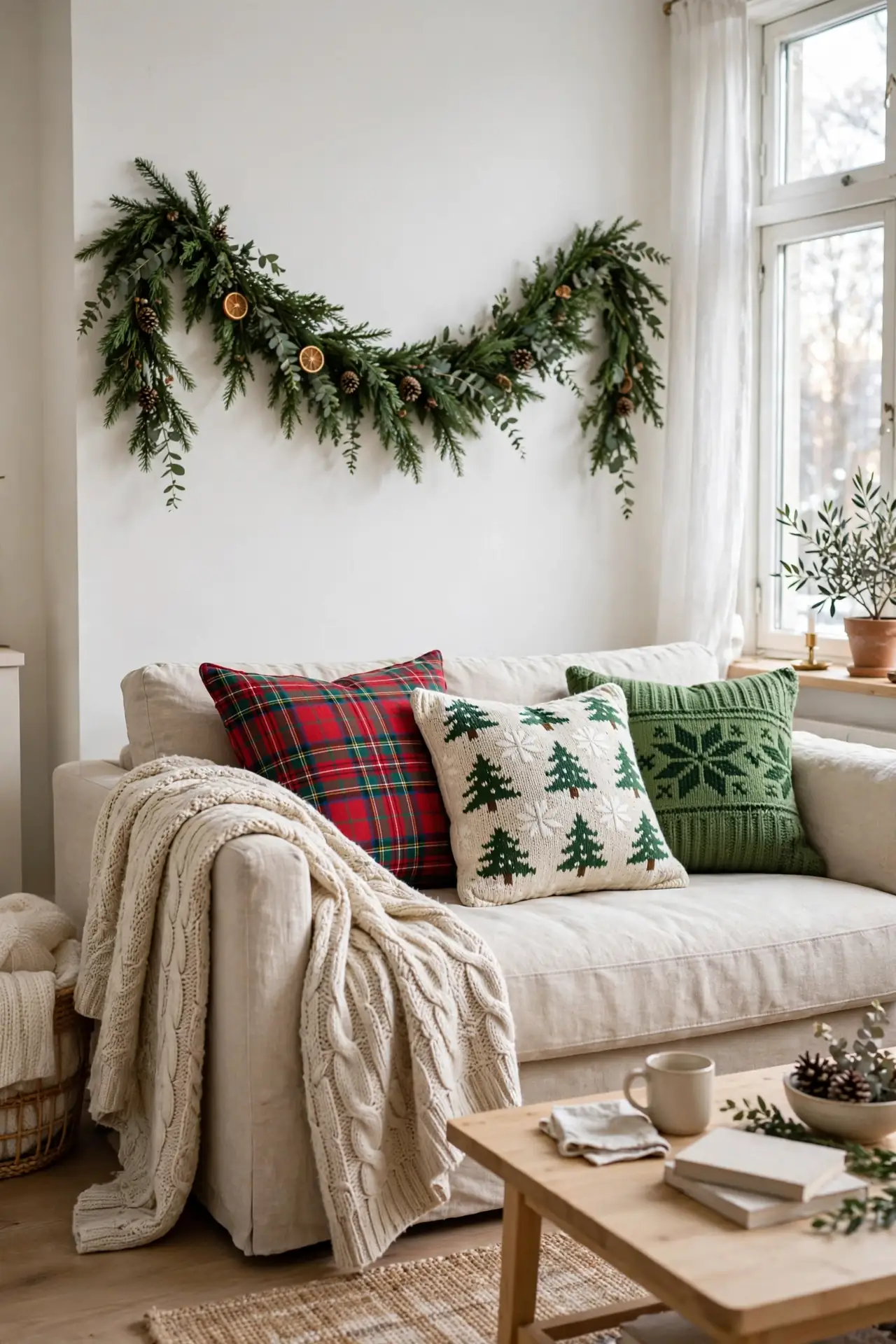 The Textile Swap: Pillows And Throws christmas pillows throws decor without tree