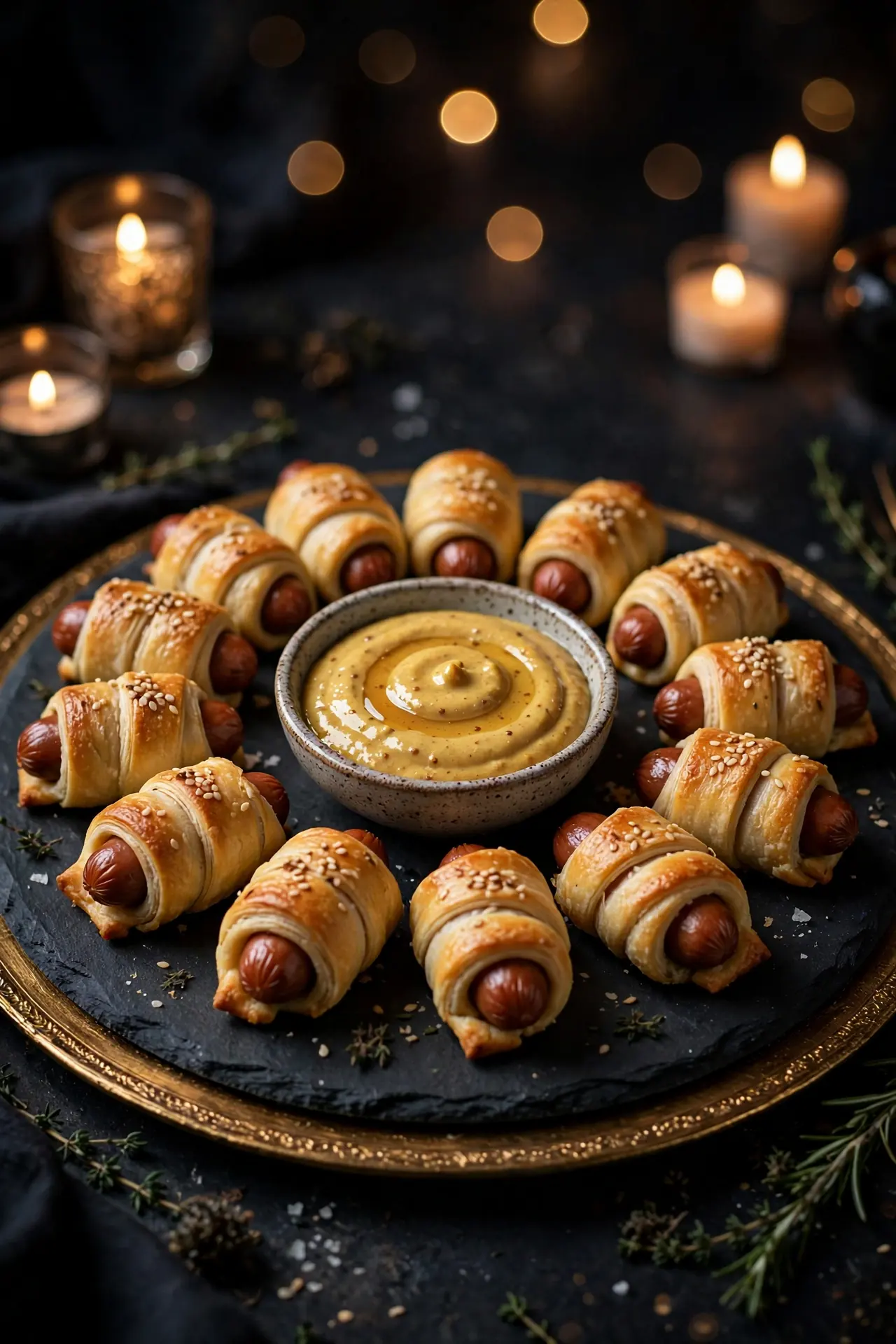 pigs in a blanket honey mustard party appetizer