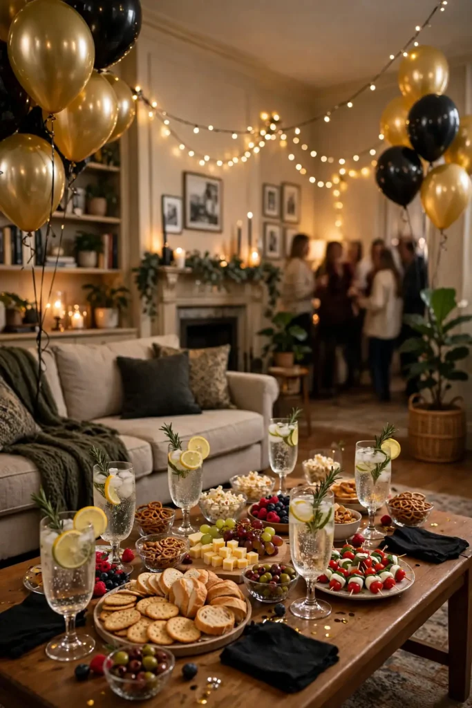new year's eve party at home