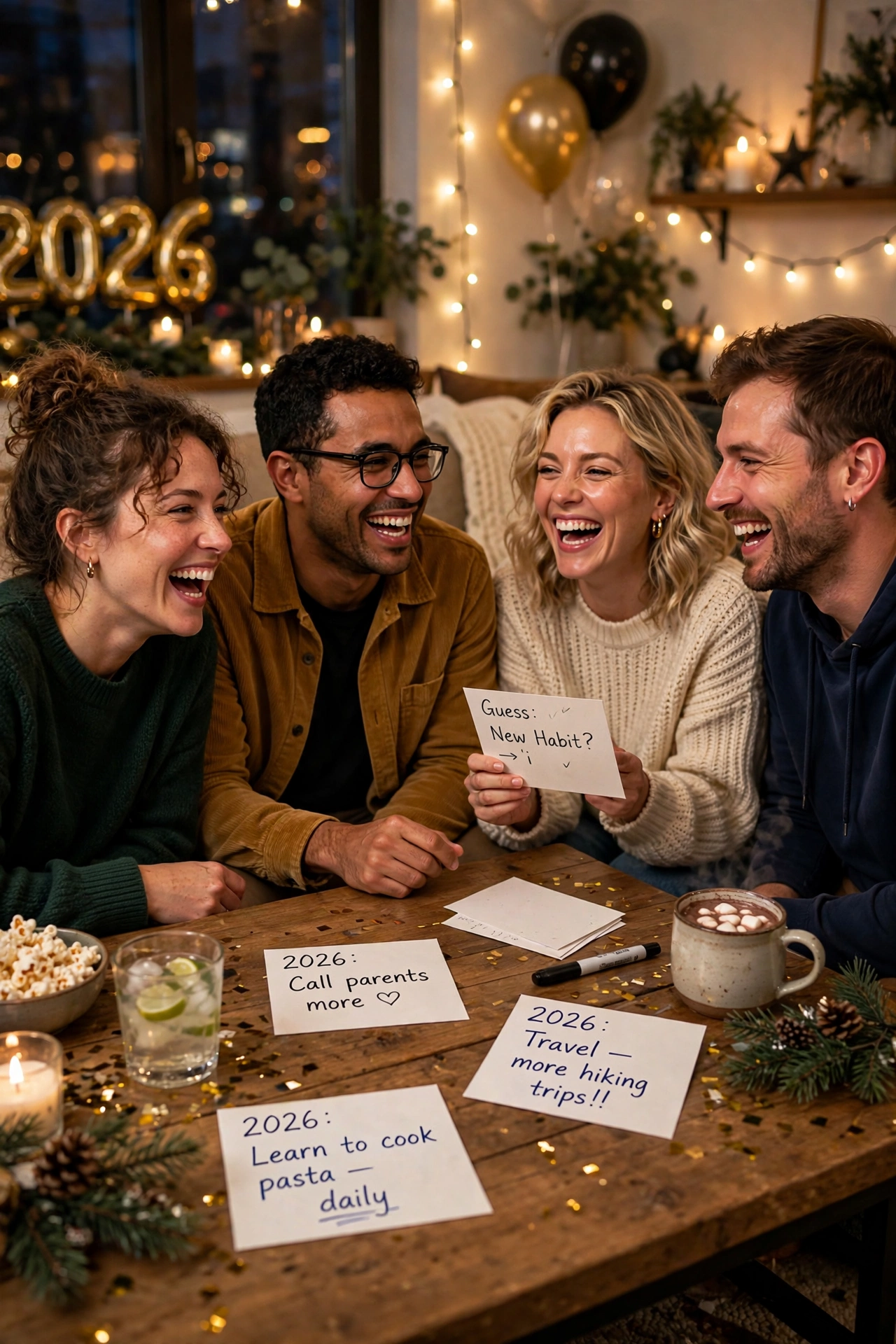 new years eve party game two resolutions and a lie