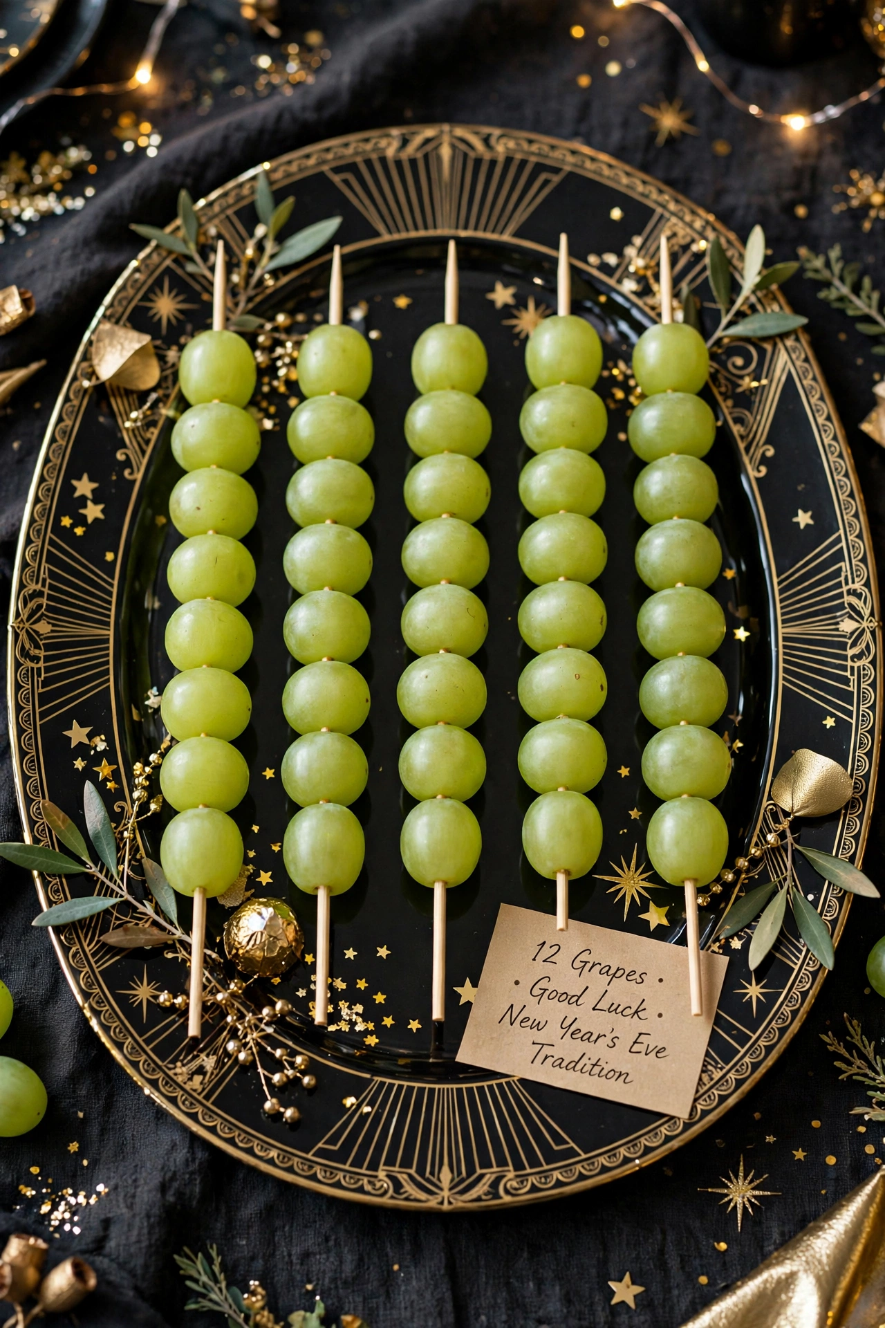 twelve grapes of luck skewers new years eve tradition
