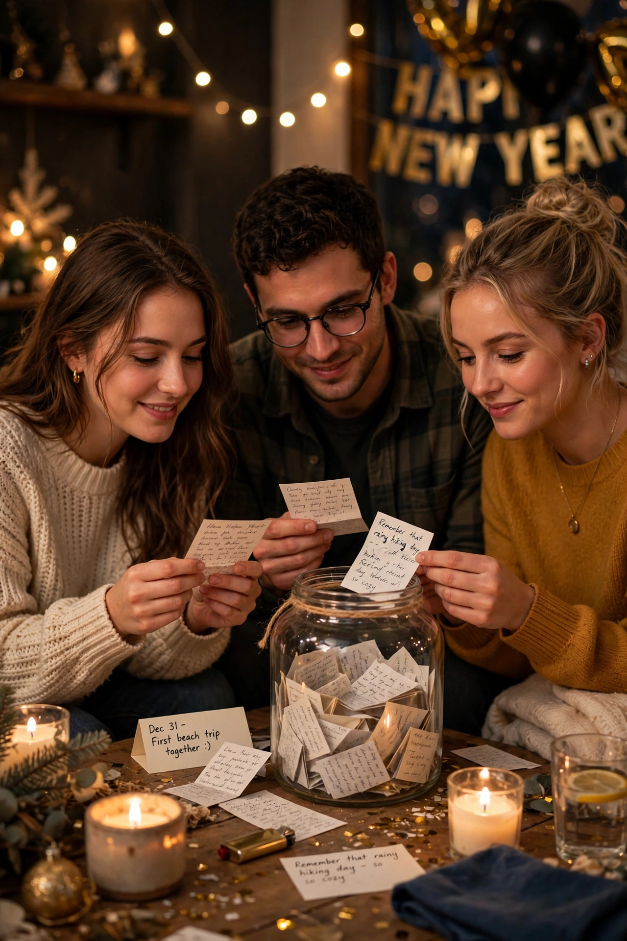 new year memory jar reveal party activity