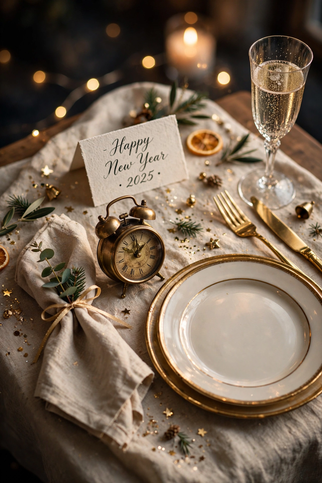 new year table decor mini clock party favors
