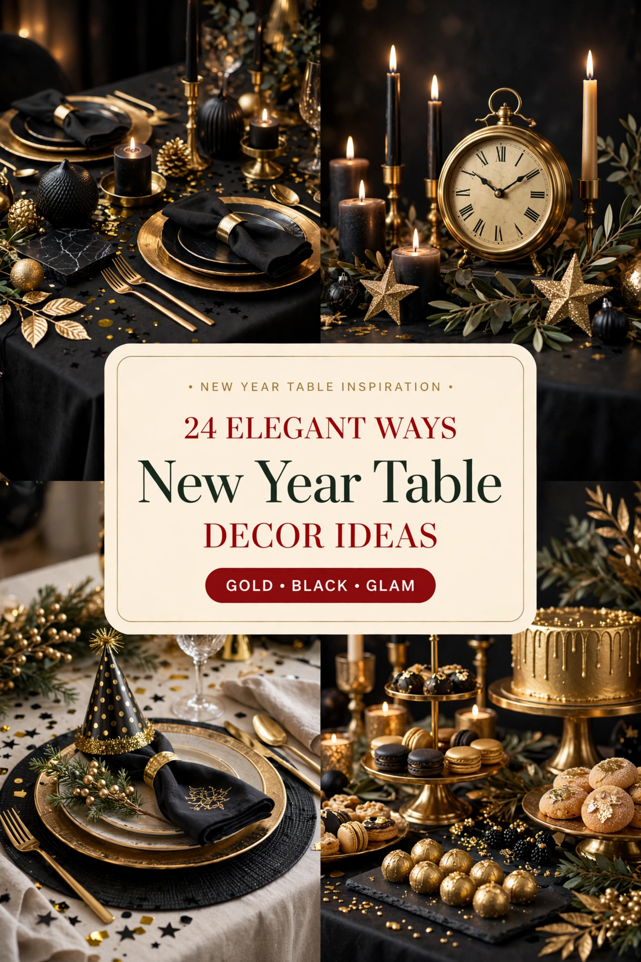 New Year Table Decor Ideas: 24 Elegant Ways to Set the First Table of the Year