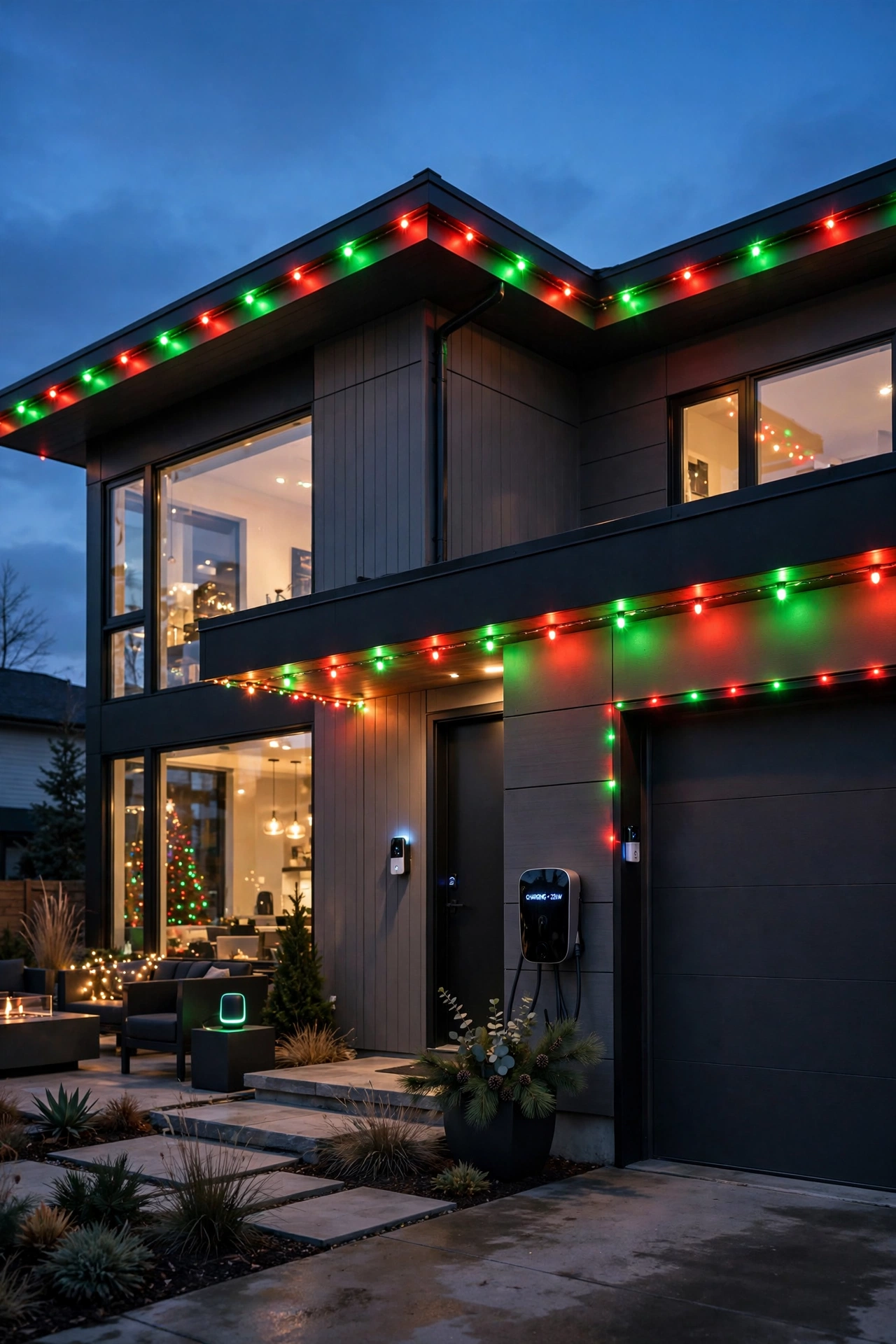color changing outdoor christmas lights smart