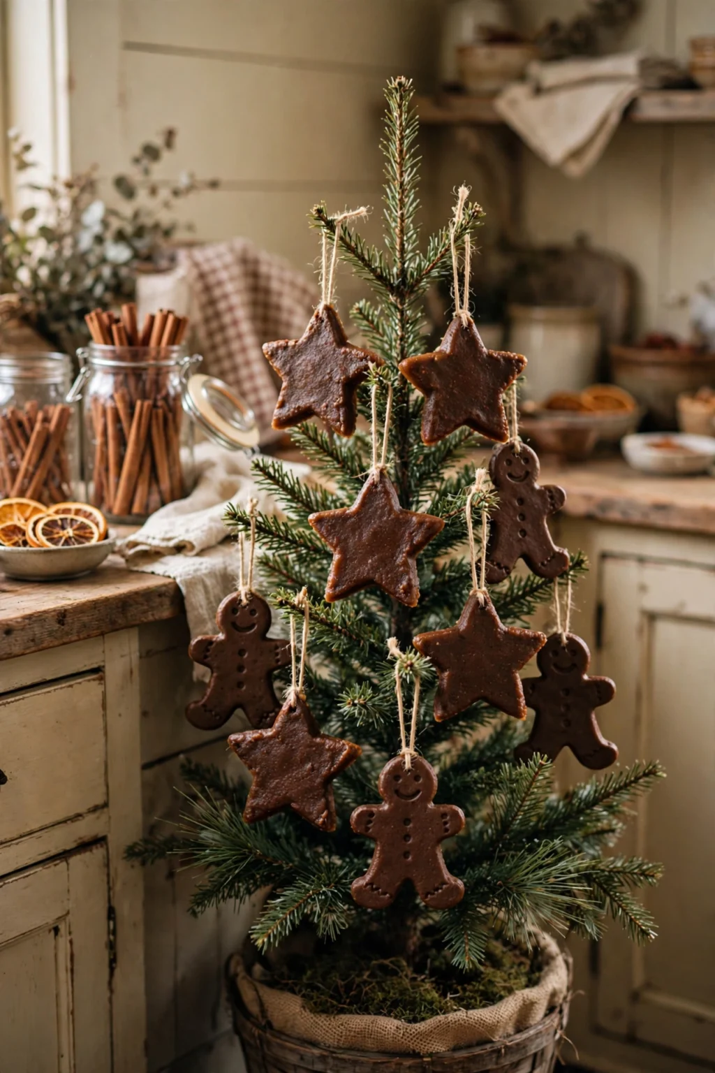 cinnamon applesauce ornaments rustic christmas tree