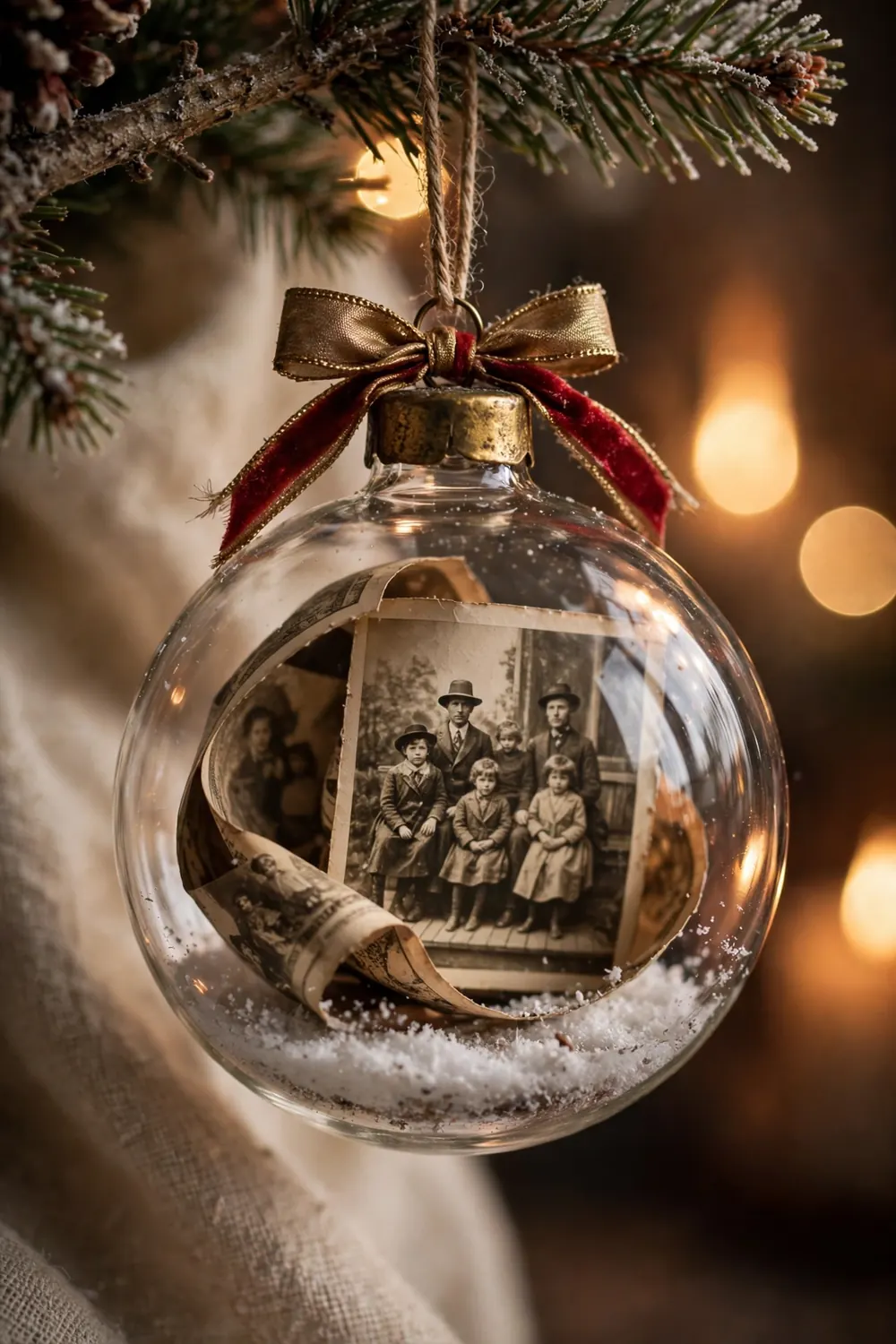 diy photo christmas ornaments