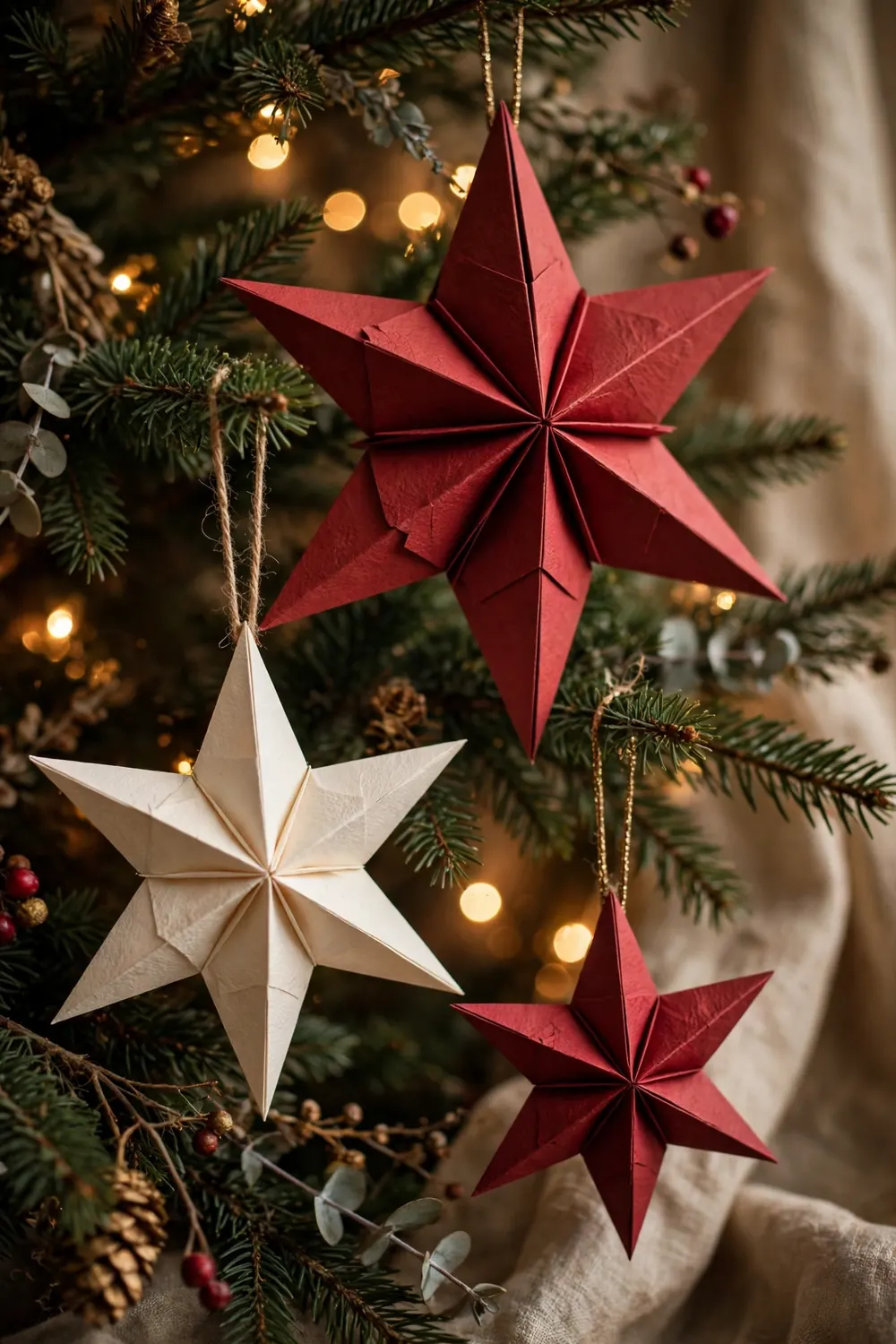 diy paper star ornaments