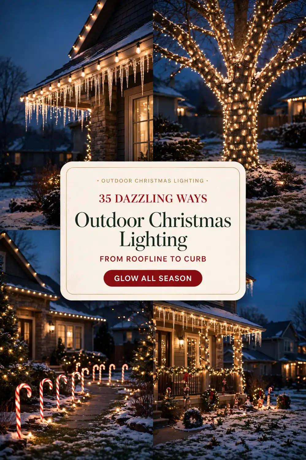 outdoor christmas lighting ideas