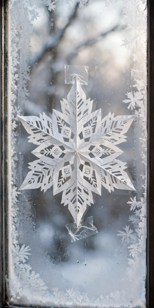 paper christmas crafts classic paper snowflakes