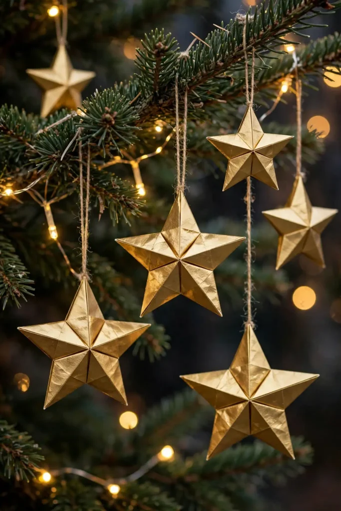 origami christmas decorations paper stars