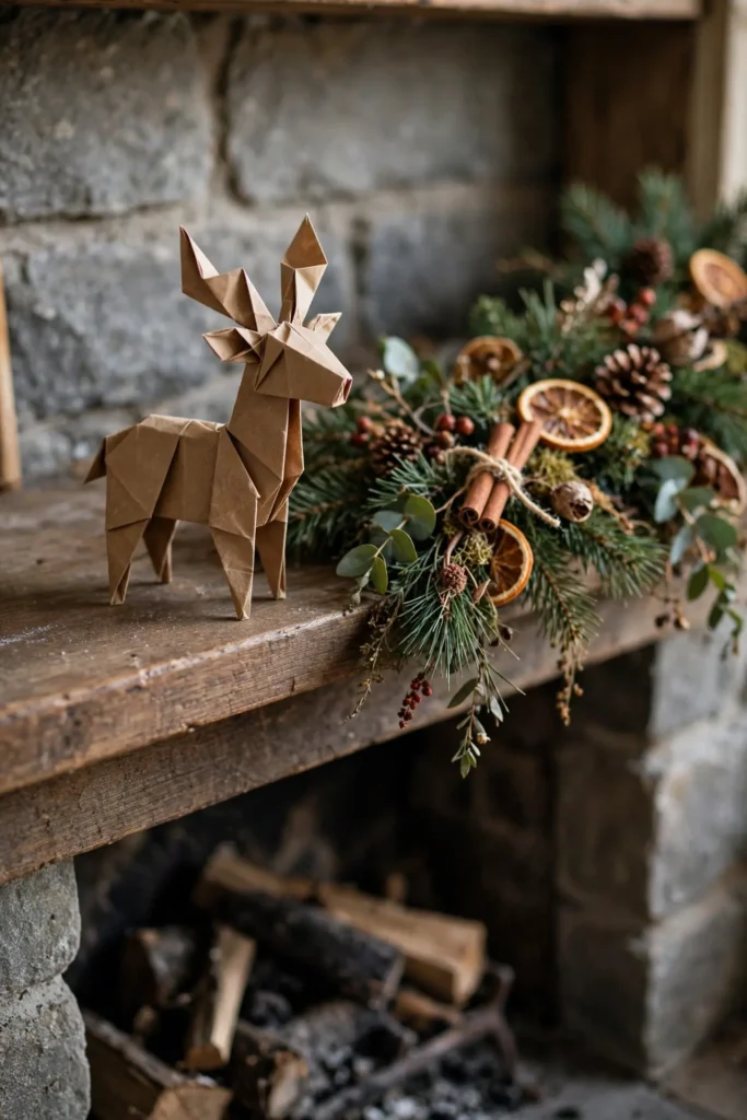 origami christmas reindeer paper folding
