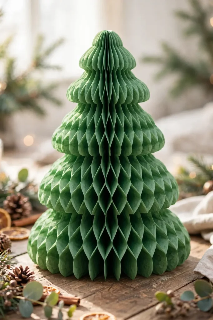 honeycomb paper christmas tree
