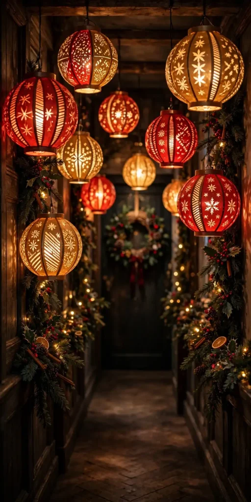 paper lanterns christmas decorations
