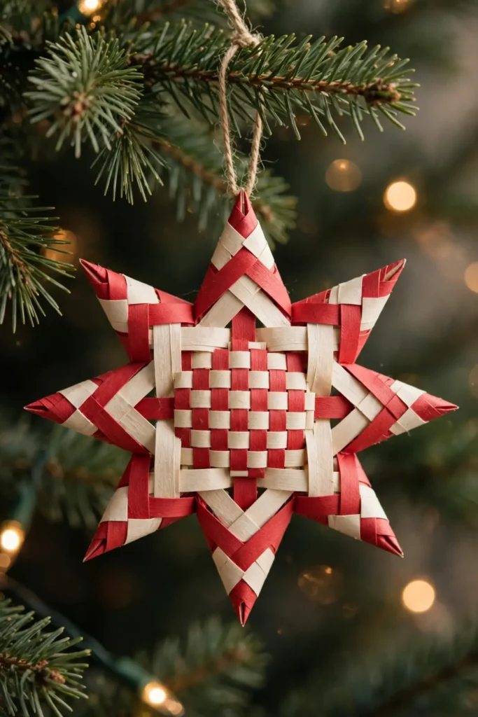 paper christmas ornament german paper star