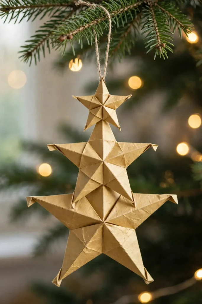 paper stars christmas decorations 3d layered star