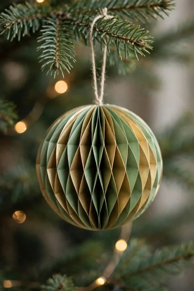 paper ornaments accordion sphere ornament