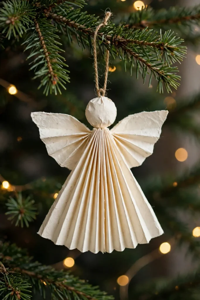 paper angel ornaments christmas