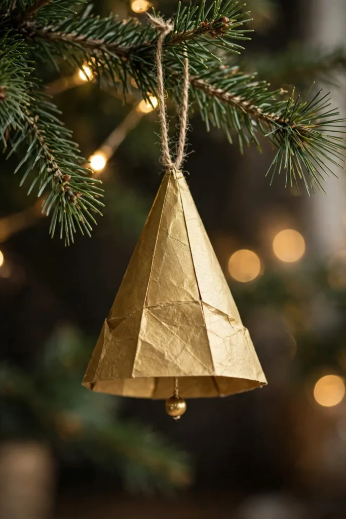 paper bell ornaments christmas