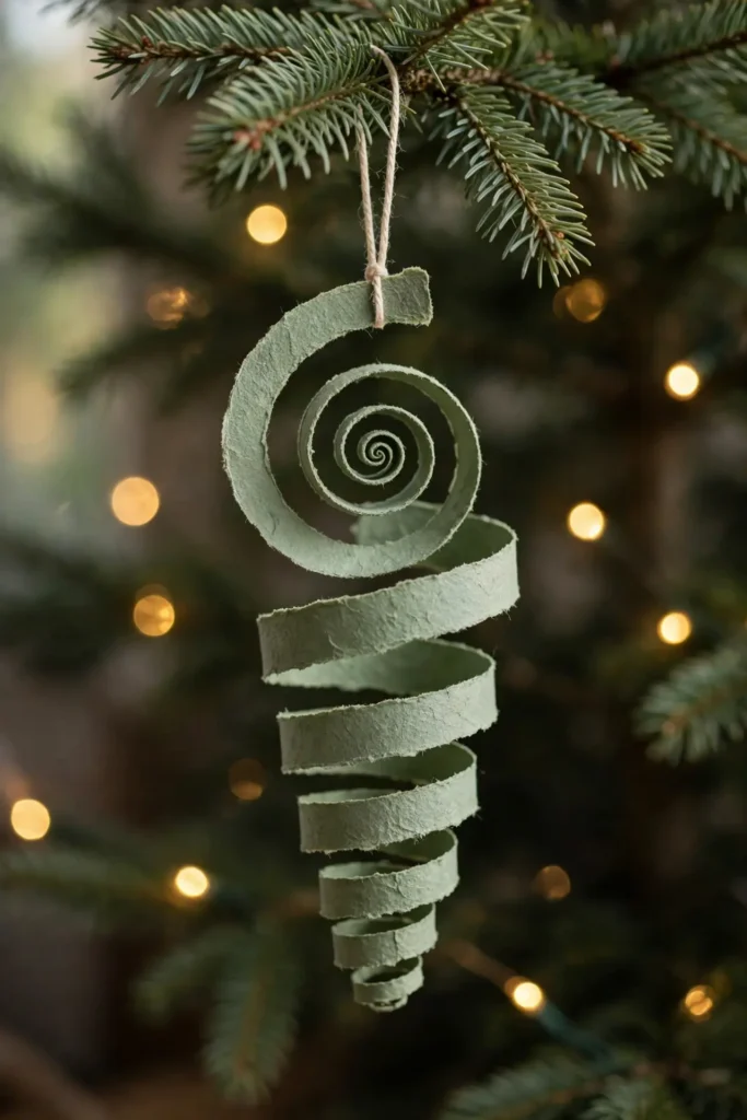 paper spiral ornaments christmas tree