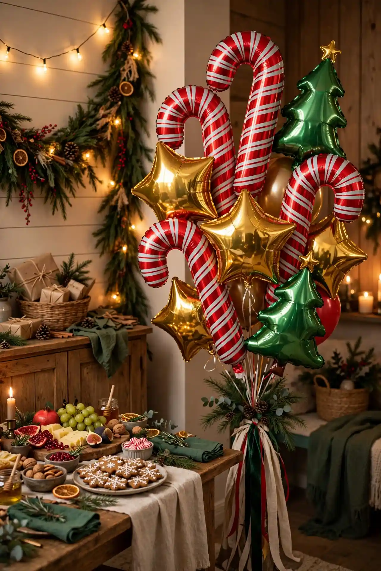 candy cane balloons