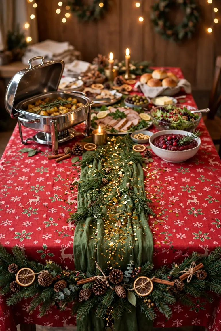 christmas party table decorations