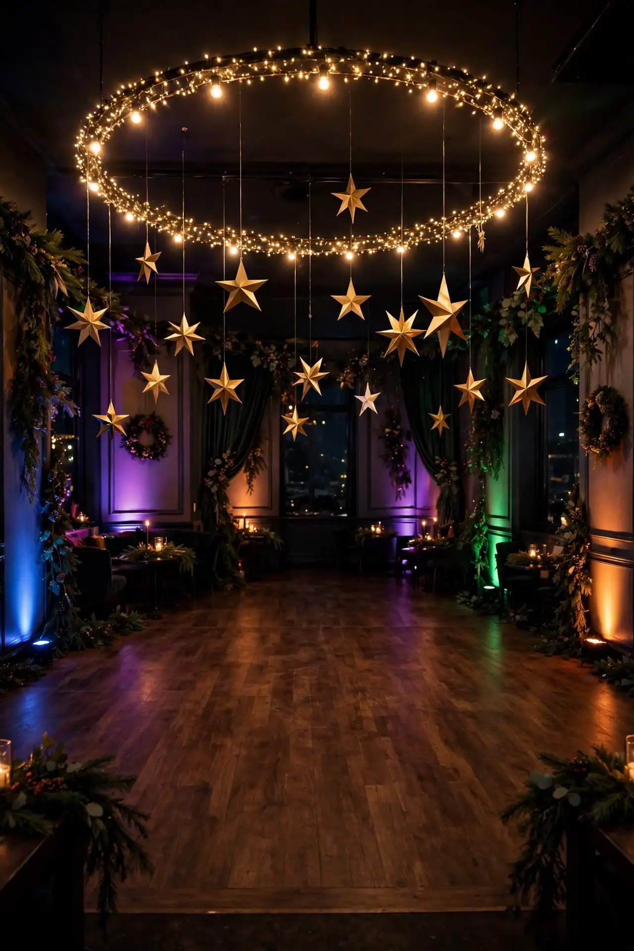 christmas party room decor